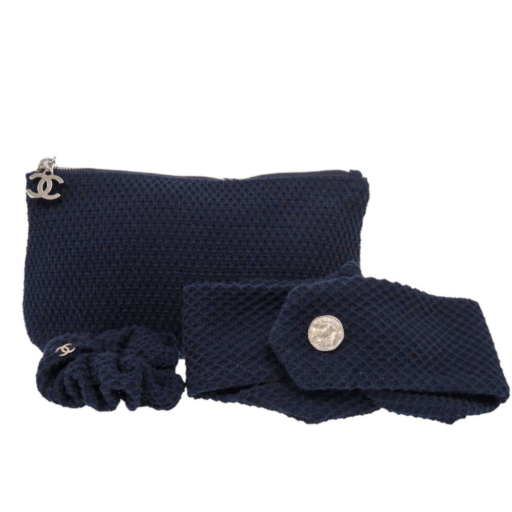 CHANEL Blue Pouch - Picture 1 of 9